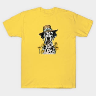 Dogs in Hats. Dalmatians T-Shirt